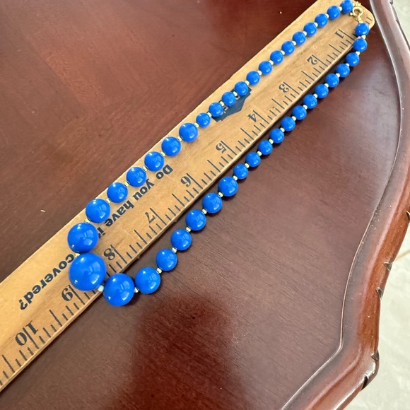Vintage Blue Beads Necklace - Picture 2 of 2